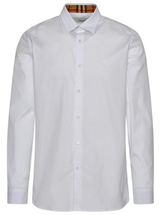 Burberry Sherfield Shirt In White Cotton