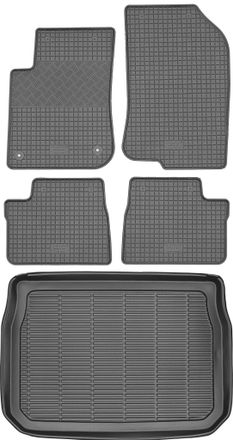 OEM Peugeot 2008 Ii Crossover (desde 2019) - Juego De Alfombrillas De Goma Para Coche + Alfombrilla Para Maletero