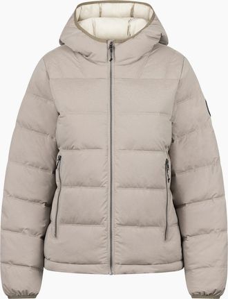 Trespass Womens Trespass Womens/Ladies Rollins Hooded Jacket - Cream/Brown - Size: 18/20