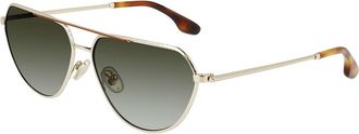 Victoria Beckham VB221S 723 Womens Sunglasses Gold Size 60