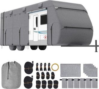 OEM Funda Para Caravana De Tela No Tejida De 4 Capas, Resistente Al Viento Y Antidesgarro, Clase A, Con Bolsa De Almacenamiento, Parches De Reparaci&oacute;n, Co