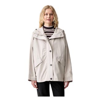 Marc O'Polo Jassen, Dames, Beige, M, Katoen, Lichte Windjack