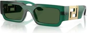 Versace 0Ve 4506U Zonnebril - Heren - Zonnebrillen - Groen - 54 MM - Accessoires