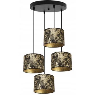 OEM L&aacute;mpara Colgante, L&aacute;mpara De Techo, Pantalla, Patr&oacute;n Dorado