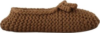 Dolce & Gabbana Ballerinas - Dames - Pantoffels - Bruin - 41 EU - Wol - Schoenen