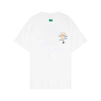 Flaneur T-Shirts, male, White, Size: XL Back Print T-Shirt