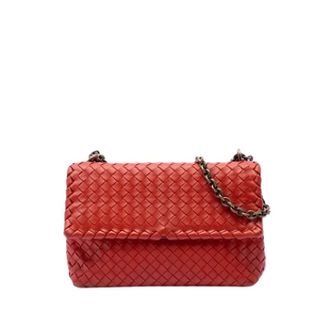 Bottega Veneta Pre-owned Cross Body Bags, female, Red, Size: ONE SIZE Pre-owned Olimpia Shoulder Bag