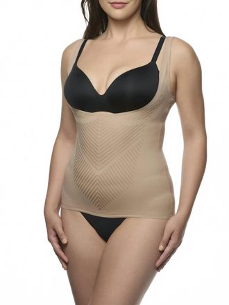 TC Fine Intimates Iconic Core Open-Bust Shaping Cami In Stucco