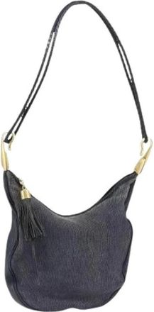 Celine Pre-owned Canvas Schoudertas - Dames - Vintage Schoudertas - Blauw - ONE Size - Vintage