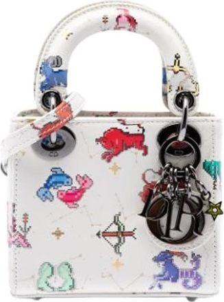 Dior Pre-owned Lady Dior Mini Bag - Dames - Vintage Mini Tas - Veelkleurig - ONE Size - Leer - Vintage