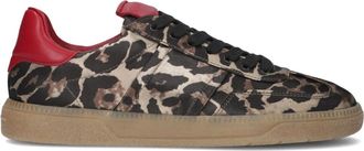 Kennel & Schmenger Schoenen, Dames, Veelkleurig, 41 EU, Leer, Luipaardprint Zomer Sneakers