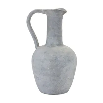 Melrose International Grey Pitcher Vase 12H - Grey
