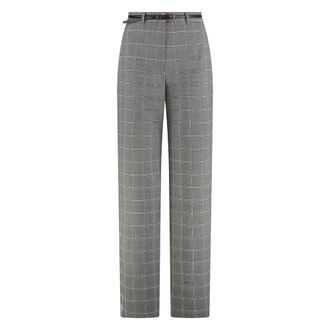 Max Mara Broeken - Dames - Straight fit broeken - Veelkleurig - S - Broeken