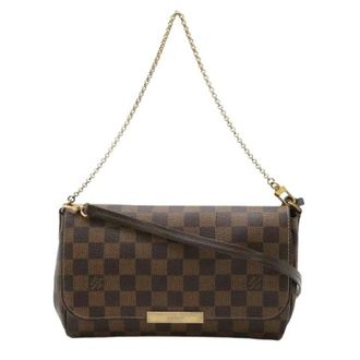 Louis Vuitton Pre-owned Cross Body Bags, female, Brown, Size: ONE SIZE Pre-owned Favorite MM Damier Shoulder Bag