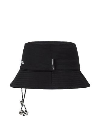 Karl Lagerfeld Ikon-charm bucket hat - women - Nylon - One Size - Black