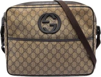 Gucci Pre-owned Cross Body Bags, female, Beige, Size: ONE SIZE Pre-owned Vintage Crossbody Bag