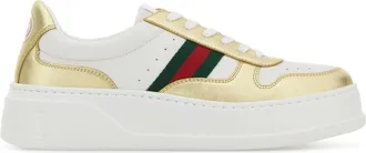 Gucci Two Tone Leather Sneakers