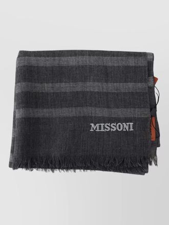 Missoni striped wool scarf