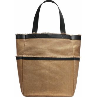 DKNY Lido Metallic Canvas Tote in Gold at Nordstrom