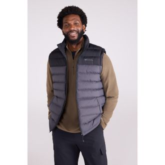 Mountain Warehouse Heren Seasons II gewatteerd gilet (Donkergrijs)