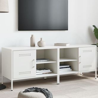 Berkfield Home TV Cabinets 2 pcs White 68x39x50.5 cm Steel