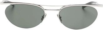 Saint Laurent Sunglasses, female, Gray, Size: ONE SIZE Saint Laurent Sunglasses Silver