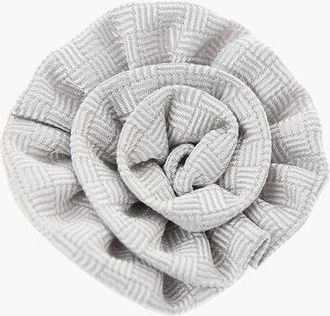 Corneliani Embroidered Silk Lapel Brooch size Unica