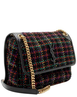 Saint Laurent Tweed Niki Medium Shoulder Bag (Authentic Pre-Loved)