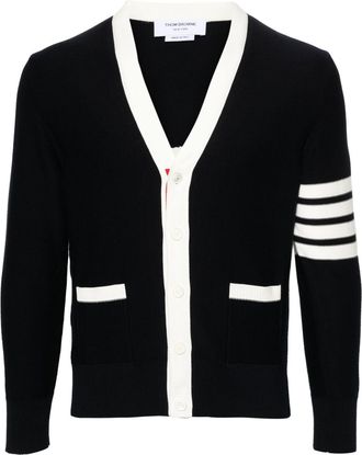 Thom Browne V-neck cotton cardigan - Blue