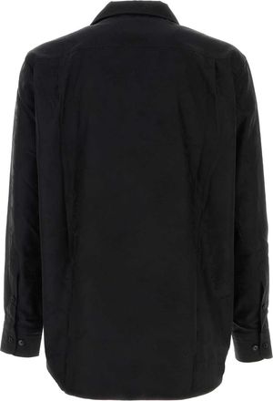 Vivienne Westwood Mens Black Cotton Shirt Flowersblack Exterior: Camicie