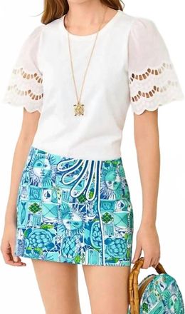 Lilly Pulitzer Sebene Knit Top In Resort White
