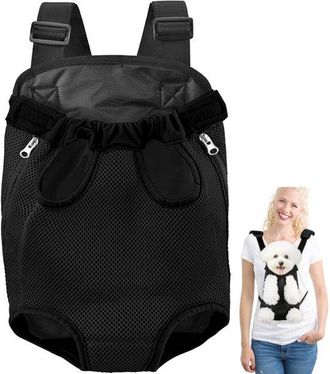 OEM Transport&iacute;n Frontal Para Perros, Mochila Portaperros Ajustable Con Base Reforzada, Para Perros Peque&ntilde;os Y Medianos De 3 A 5 Kg, Ideal Para Paseos