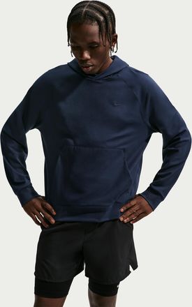 Nike Mens Primary NanoKnit Dri-FIT UV Protection Pullover Performance Hoodie in Blue | II1304-451