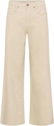 MY ESSENTIAL WARDROBE Dango MW 157 High X-Wide - Dames - Loose Fit Jeans - Beige - W25 L32 - Katoen - Jeans