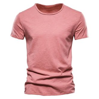 Generic Cotton T Shirts for Men UK Short Sleeve Casual Solid Color Round Neck Summer T Shirts Classic Basic Stylish Comfy Daily Sport Running Tshirt Breathabl