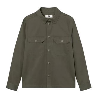 Wood Wood Hombre, Camisas, Verde, Talla: L
