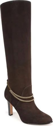 Veronica Beard Womens Tarian Suede Knee High Boots In Espresso