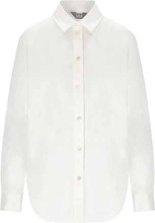 Max Mara Dionea Shirt - Dames - Overhemden - Wit - M - Katoen - Overhemden