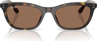 Ray-Ban 54mm Irregular Sunglasses in Havana/dark Brown at Nordstrom
