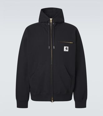 sacai x Carhartt cotton jersey hoodie