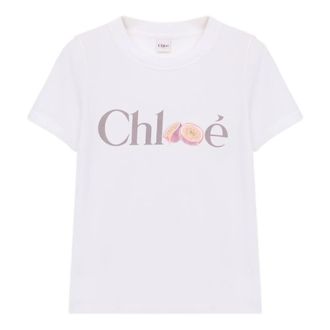 Chlo&eacute; T-Shirts, female, White, Size: XS Baby Fit Logo T-shirt