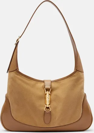 Gucci Borsa a spalla Jackie Medium in suede
