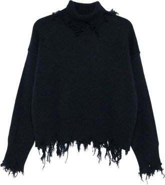 Seafarer STELLA Frayed-edges High-neck Sweater