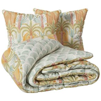 Atmosphera Atmosphera - Juego De Cama Janice 3 Piezas Percal Algod&oacute;n 240x220cm Cr&eacute;ateur DInt&eacute;rieur