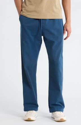 Carhartt Work in Progress Floyde Twill Drawstring Pants in Blue River (Garment Dyed) at Nordstrom, Size X-Large