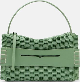 J.W.Anderson Loafer woven leather top-handle bag