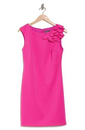 Julia Jordan Floral Sleeveless Sheath Dress in Shkng Pnk at Nordstrom Rack, Size 2