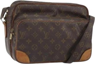 Louis Vuitton Pre-owned Canvas Cross Body Tas - Dames - Vintage Schoudertas - Bruin - ONE Size - Vintage