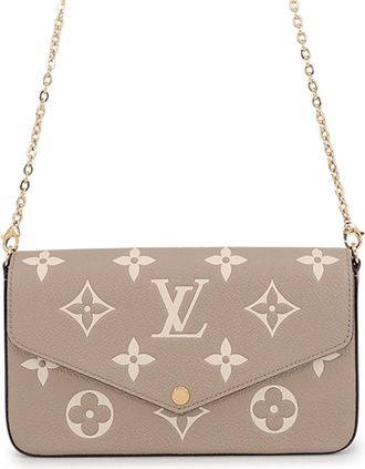 Louis Vuitton Monogram Empreinte Tourterelle Monogram Empreinte Chain/Shoulder Wallet (Pre-Owned)