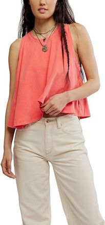 Free People We The Free Hialeah T-Shirts Womens Clothing Radiant Watermelon : MD (Womens 8-10), Cotton